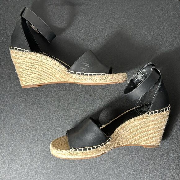 VINCE CAMUTO BLACK ESPADRILLE SIZE 9 - Picture 7 of 10